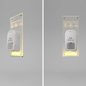 steripower-wandplatte-beleuchtet Wandplatte aus Acryl, beleuchtet